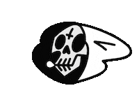 Skull Bubble Sticker