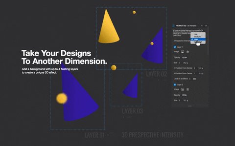 3d parallax GIF by Product Hunt