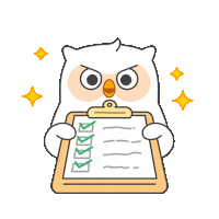 Check Owl Sticker by Goodrich_friends
