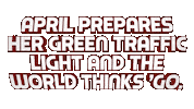 April Sticker by OpticalArtInc.