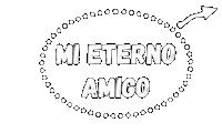 Mi Amigo Sticker by Pingüina Lectora;