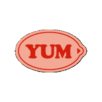 Yum Sticker by Peaches Pilates