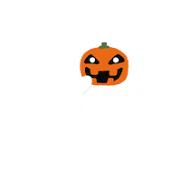 Halloween Ghost Sticker by ヨメルバ
