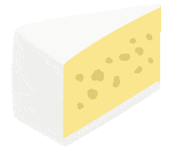 Brie Cheese Grazing Sticker by I AM BOARD