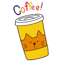 catandraven cat coffee coffee mug coffee to go Sticker
