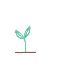 Emsjcreative vegan plants grow gardening Sticker
