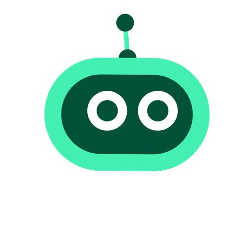 ParentiDesign green robot tech smart Sticker