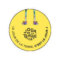 Cest Le Jour J Sticker by Jour de la Terre