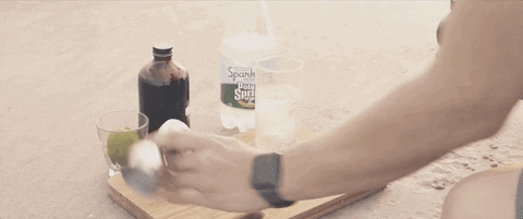 DeconstructedDrinks giphyupload deconstructed drinks cold brew tonic tonic coffee GIF