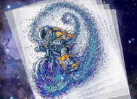 supacolor art space outer space interstellar GIF