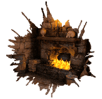Halloween Fire Sticker