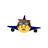Angry Sticker by Feria Aeroespacial Mexico