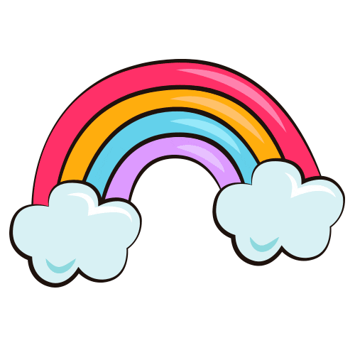 Rainbow Love Sticker