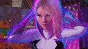 Spider Gwen Marvel GIF by Sony Pictures Animation