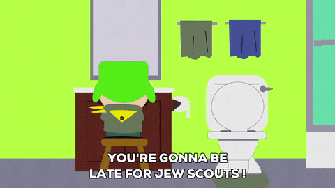 kyle broflovski jew scouts GIF by South Park 