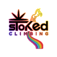 Rainbow Climbing Sticker by Stokedvolumes