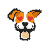 Dog Love Sticker by Lero Lero