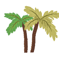 Palm Tree Travel Sticker