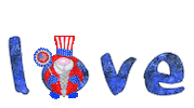 America Love Sticker