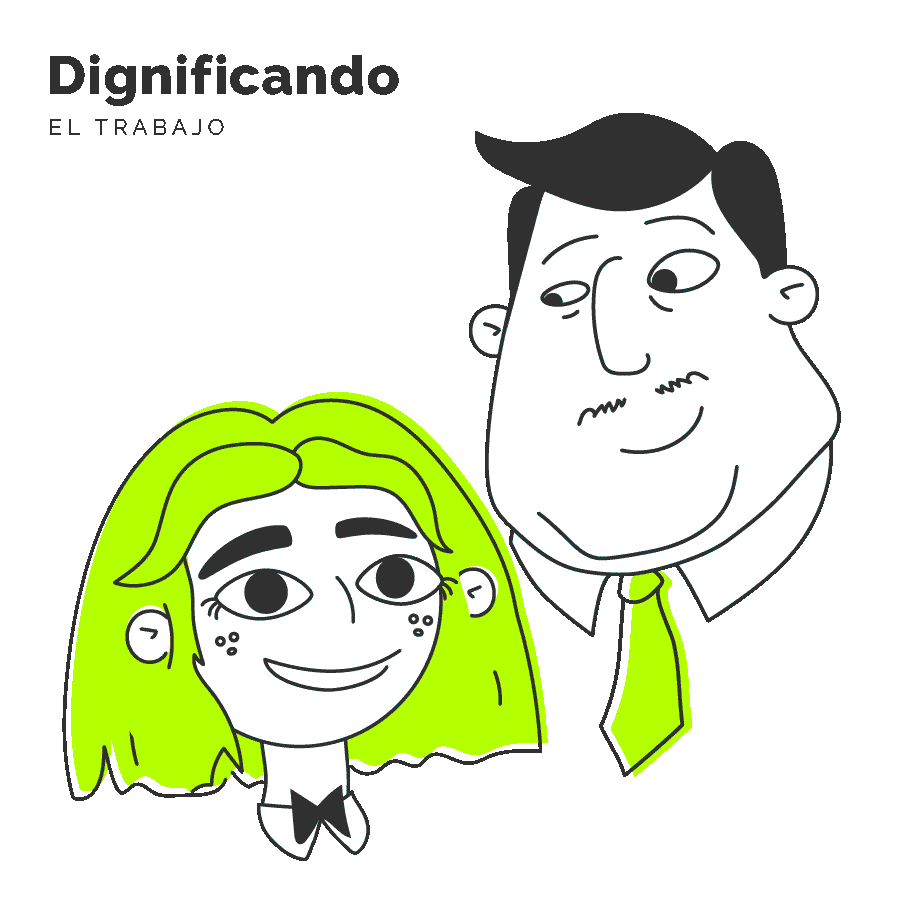 DignificandoMX giphyupload job trabajo mirada Sticker