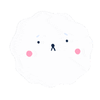 Sad Dog Sticker by Lavilletlesnuages
