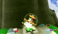 Flying Super Mario GIF