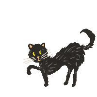 Black Cat Sticker by Rifle Paper Co.