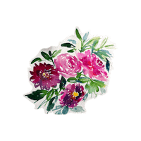dahliastudio flower artist flowers painting Sticker