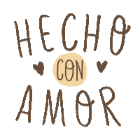 Hand Made Hecho Con Amor Sticker
