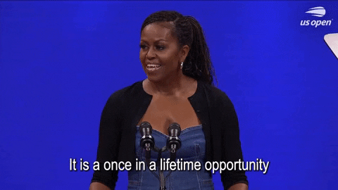 Michelle Obama Sport GIF by US Open