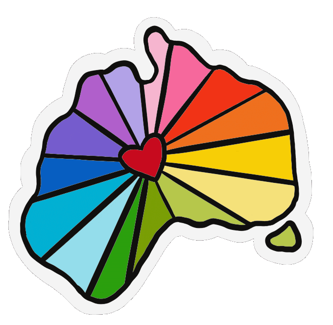 stephanieelicia giphyupload love rainbow australia Sticker