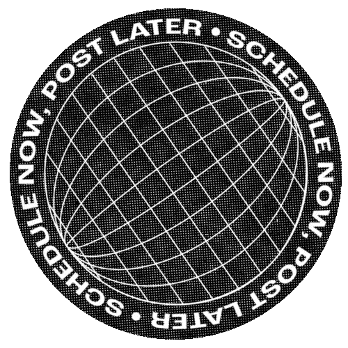 Globe Schedule Sticker by Later.com
