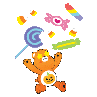 Trick Or Treat Halloween Sticker by Care Bear Stare!
