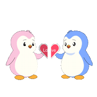 I Love You Heart Sticker by Pudgy Penguins