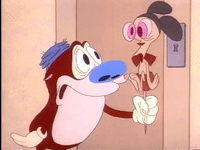 ren and stimpy nicksplat GIF