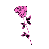 Happy Rose Sticker by Bunny’s tattoos