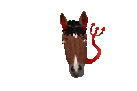 Horse Devil Sticker