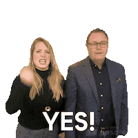 Rock And Roll Yes Sticker by burch&burch