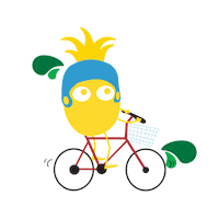 Bike Apple Sticker by GoGo squeeZ
