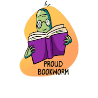 Chrysasakel meme cartoon book worm Sticker