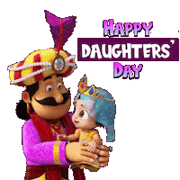Celebration Daughter Sticker by Chhota Bheem