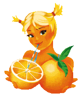 bolimepipi summer travel orange motorcycle Sticker