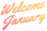 Welcome December Hello January Sticker