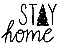 Corona Stay Home Sticker by Daniela Nachtigall