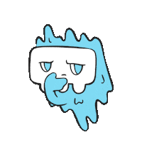 Thinking Sticker by Ghost Boy