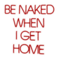 Be Naked When I Get Home Sticker by Le Rouge
