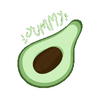 Foodie Avocado Sticker by Keva Epale