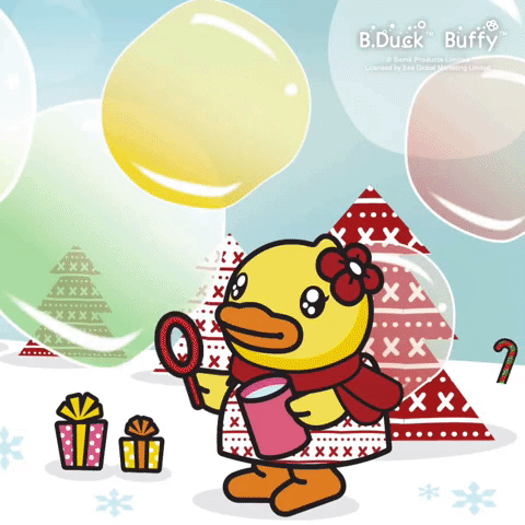 Christmas Snow GIF by B.Duck