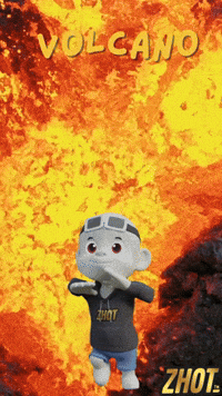 Fire Mountain GIF by Zhot