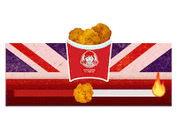 Fire Britain Sticker by Wendy's